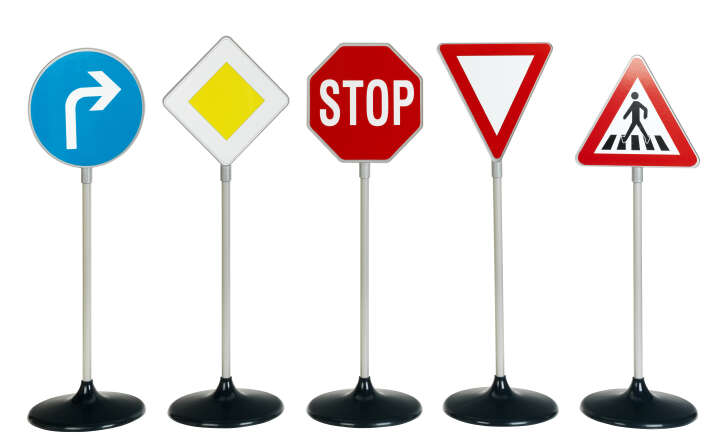 klein Verkehrsschilder Set 5-tlg.